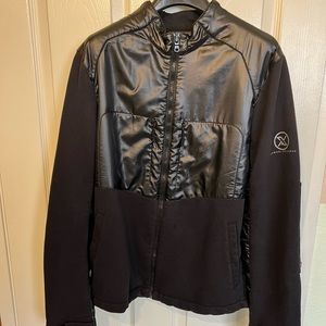 A/X Armani Exchange Cotton Blend Black Bomber Jacket Size L Used